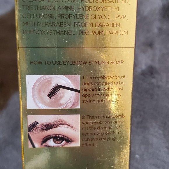 DEROL Eyebrow Stamp & Eyebrow Styling Stencil Kit Dark Cocoa Brown - Picture 4 of 6